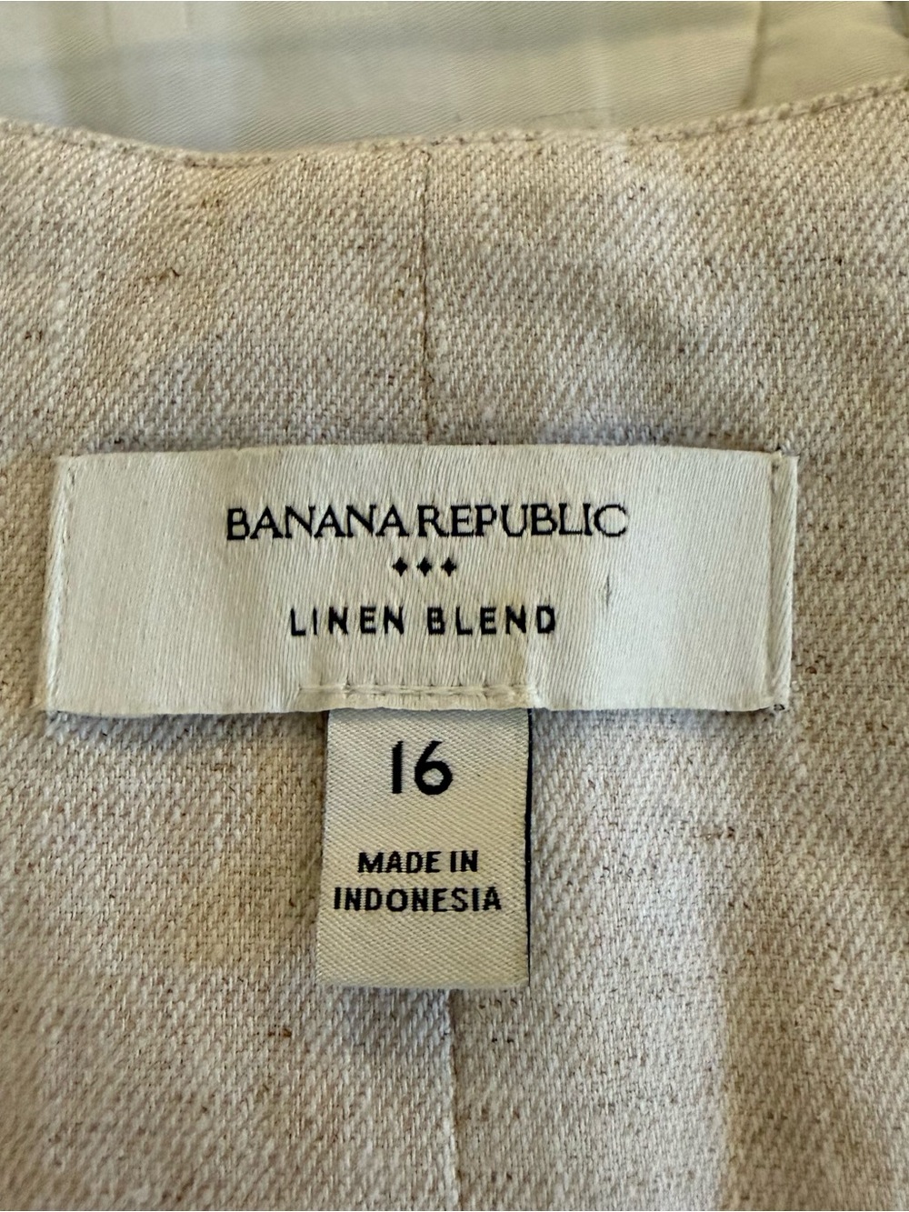 Banana Republic Light Beige‎ Linen Button-Front Sleeveless Dress Quiet Luxury - Picture 3 of 4